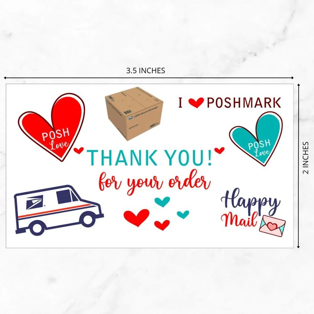 ♥️ 5x25 / 50  Thank You Cards